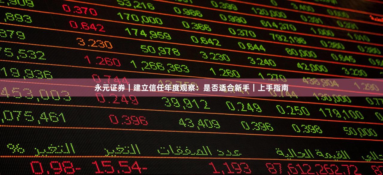 永元证券｜建立信任年度观察：是否适合新手｜上手指南